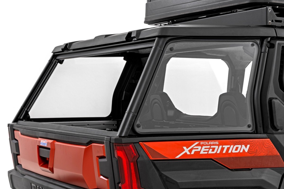 Polaris XPEDITION ADV 5 Premium Bed Side Rear Windows - Rough Country - Scratch Resistant - 2024+